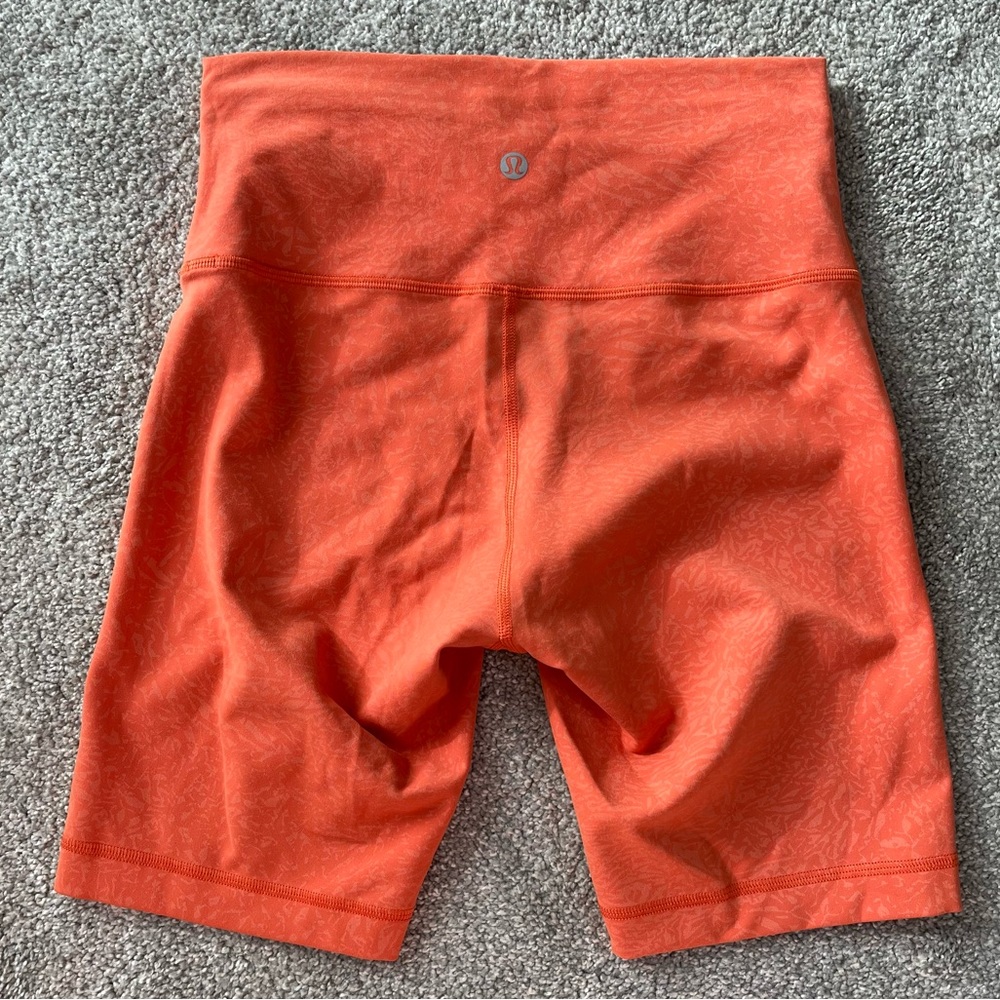 lululemon athletica Orange Bike Shorts - Picture 2 of 3